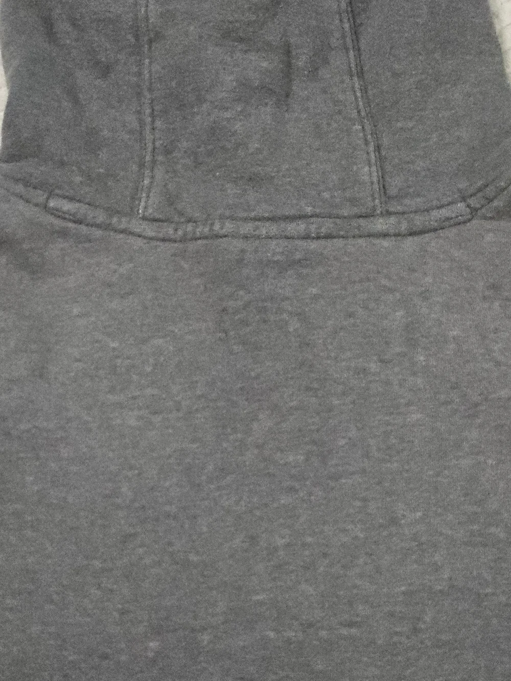 Nike Men's Gray Pullover Hoodie XL Solid Fleece Cotton Blend Logo Pockets *Read